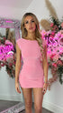 Estella Pink Backless Dress